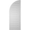 Ekena Millwork Quarter Round Top Right Surface Mount PVC Gable Vent w/ 2"W x 1-1/2"P Brickmould Frame, 16"W x 42"H GVPQR16X4202SF - alternate 4